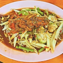 ตำปูปลาร้า หอยดอง