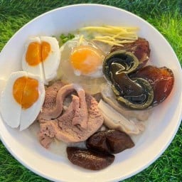 โจ๊กหมูอิ่มจุกจุก+ต้มเลือดหมู ตลาดนานาเจริญ