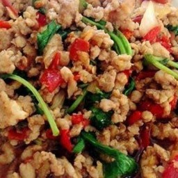 ผัดกระเพราหมูสับ