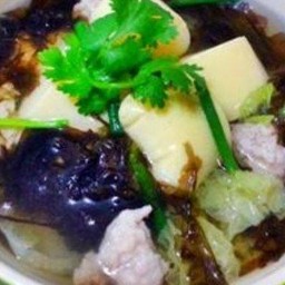 ต้มจืดเต้าหู้+สาหร่าย