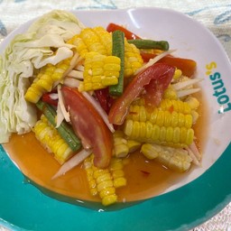 ตำข้าวโพดไข่เค็ม [ส้มตำ ยำแซ่บ]