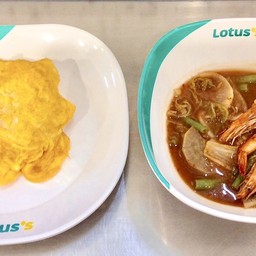 ข้าวไข่เจียว+ต้มยำกุ้ง น้ำใส[อาหารชุดสุดคุ้ม]