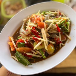ตำกุ้งสด
