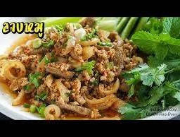 ข้าวลาบหมู + ตับทอดกระเทียม