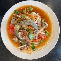 ตำหอยแครงกุ้ง