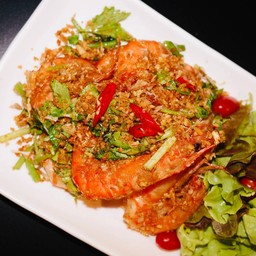 กุ้งทอดกระเทียม