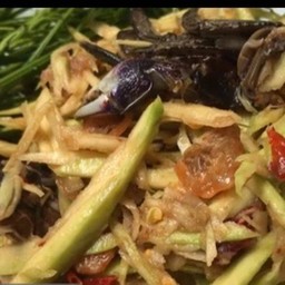 ตำมะม่วงปูปลาหร้า