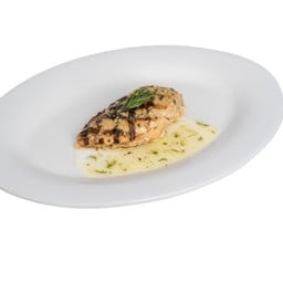 สเต็กอกไก่เนยกระเทียม