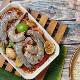ส้มตำกุ้งสด