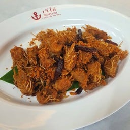 คางกุ้งทอดกระเทียมเผ็ด แซ่บมาก