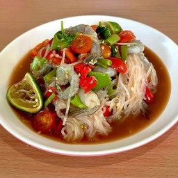 ตำเส้นเล็กกุ้งสด