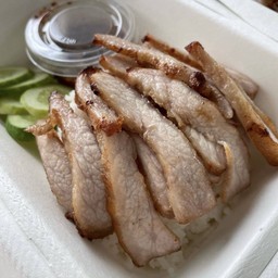 ข้าวคอหมูย่าง(คอหมูแท้ไม่ใช่สันคอ)