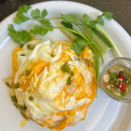 ข้าวไข่ขยี้ จริต(พริกน้ำปลารสเด็ด)