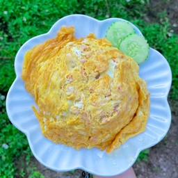 ข้าวไข่เจียวกุ้งสับ