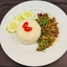 ข้าวราดกะเพราหมูสับ
