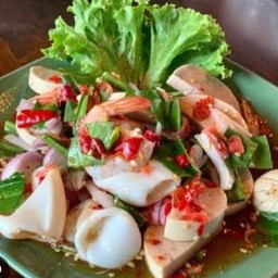 ยำหมึกกุ้ง