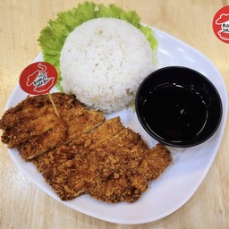 ข้าวหน้าไก่ทอดซอสเทอริยากิ