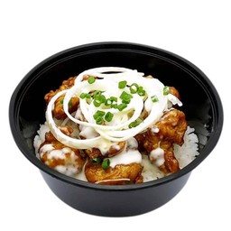 ข้าวไก่ทอดเกาหลี หน้า Snow Onion ซอสเมเปิ้ล