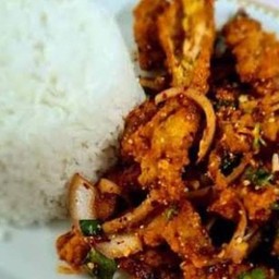 ข้าวยำไก่ย่าง