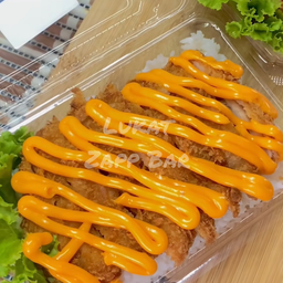 ข้าวไก่ทอดราดชีส