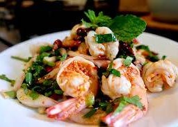 ลาบกุ้งสด