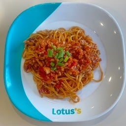 สปาเกตตีซอสมะเขือเทศ [กระเพราถาด,อาหารตามสั่ง]