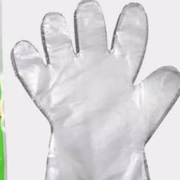 ถุงมือพลาสติกใส