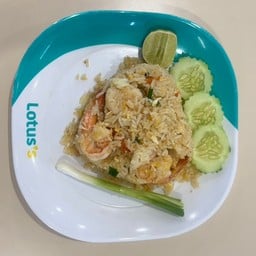 ข้าวผัดกุ้ง [กระเพราถาด]