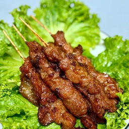 หมูสามชั้นทอดไม้ละ