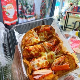 ปังปิ้งเบคอนปูอัดชีส