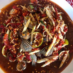 ตำหอยแครง