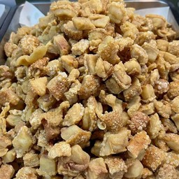 แคบหมูติดมัน+ข้าวเหนียว