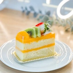 เค้กส้ม สี่เหลี่ยม 4x8 cm