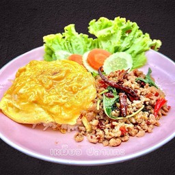ข้าวกะเพราหมูสับ สูตรพริกแห้ง