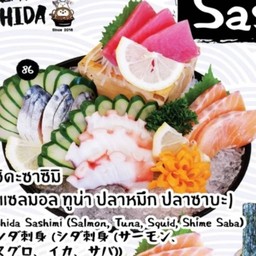 แซลมอล ซาบะดอง ปลาหมึก ปลาทูน่า