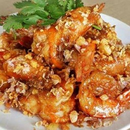 กุ้งทอดกระเทียม