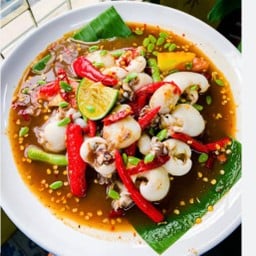 เหลาปลาหมึก รสแช่บ