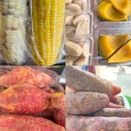 ร้านคอหมูย่าง น้ำตกคอหมู ตลาดนัด วัดบางเป้ง