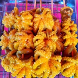 หมึกย่างตัวกลม บางเสร่