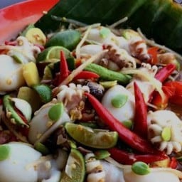 ข้าวโพดปลาหมึก