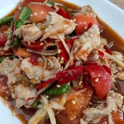 หมูตกครก ปลาร้านัวร์ๆ