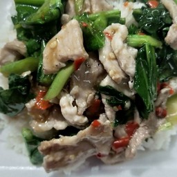 ผัดคะน้าน้ำมันหอย