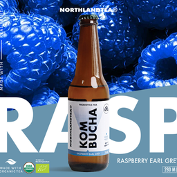 Raspberry Earl Grey  Kombucha Bottle 280 ml