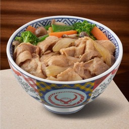 ข้าวหน้าหมูและผัก(ไซส์ปกติ)