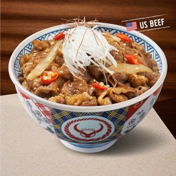 ข้าวหน้าเนื้อย่างรสเผ็ด(ไซส์ใหญ่)