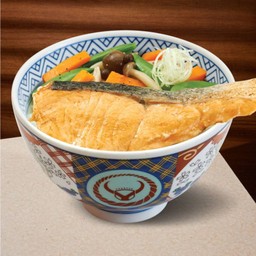 ข้าวหน้าปลาแซลมอนเทริยากิ