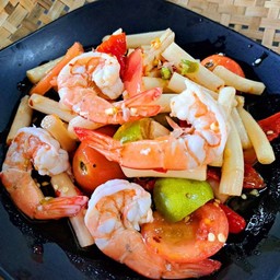 ตำไหลบัวกุ้งสุก