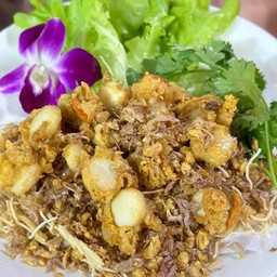 หอยเชลล์ทอดกระเทียม