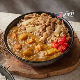 ข้าวหน้าแกงกะหรี่เนื้อ