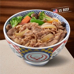 ข้าวหน้าเนื้อและผัก(ไซส์ปกติ)